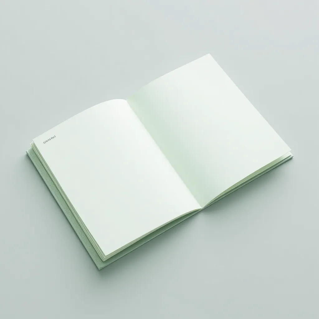 Sage green weekly planner pad displayed open showing weekly layout with perforated binding on light background