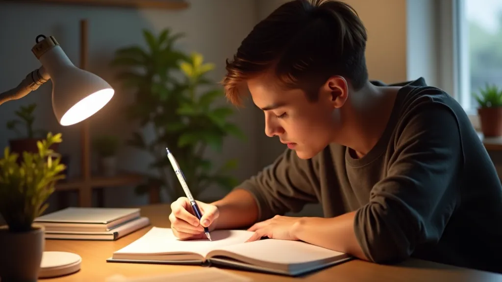 Student workspace with numbgem B.V. quality notebooks and planning supplies